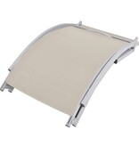 VidaXL Ligbedden inklapbaar 2 st textileen crème