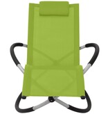 VidaXL Tuinligbed geometrisch staal groen