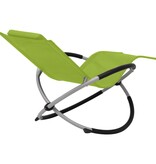 VidaXL Tuinligbed geometrisch staal groen
