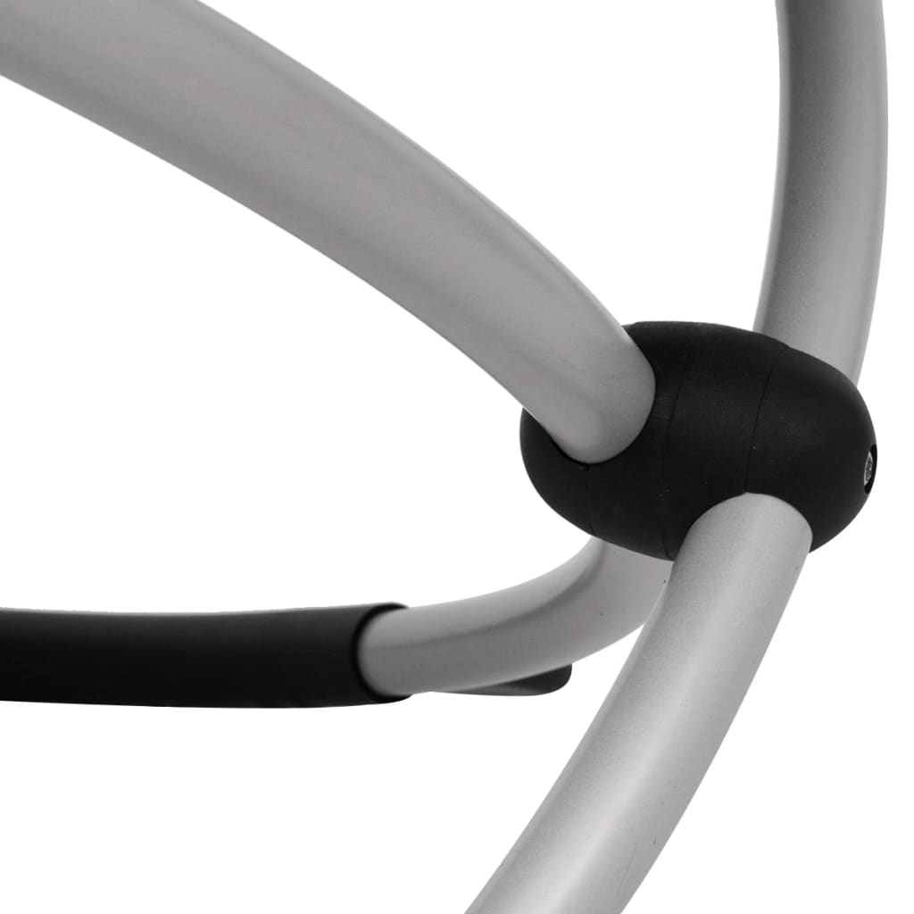 VidaXL Tuinligbed geometrisch staal taupe