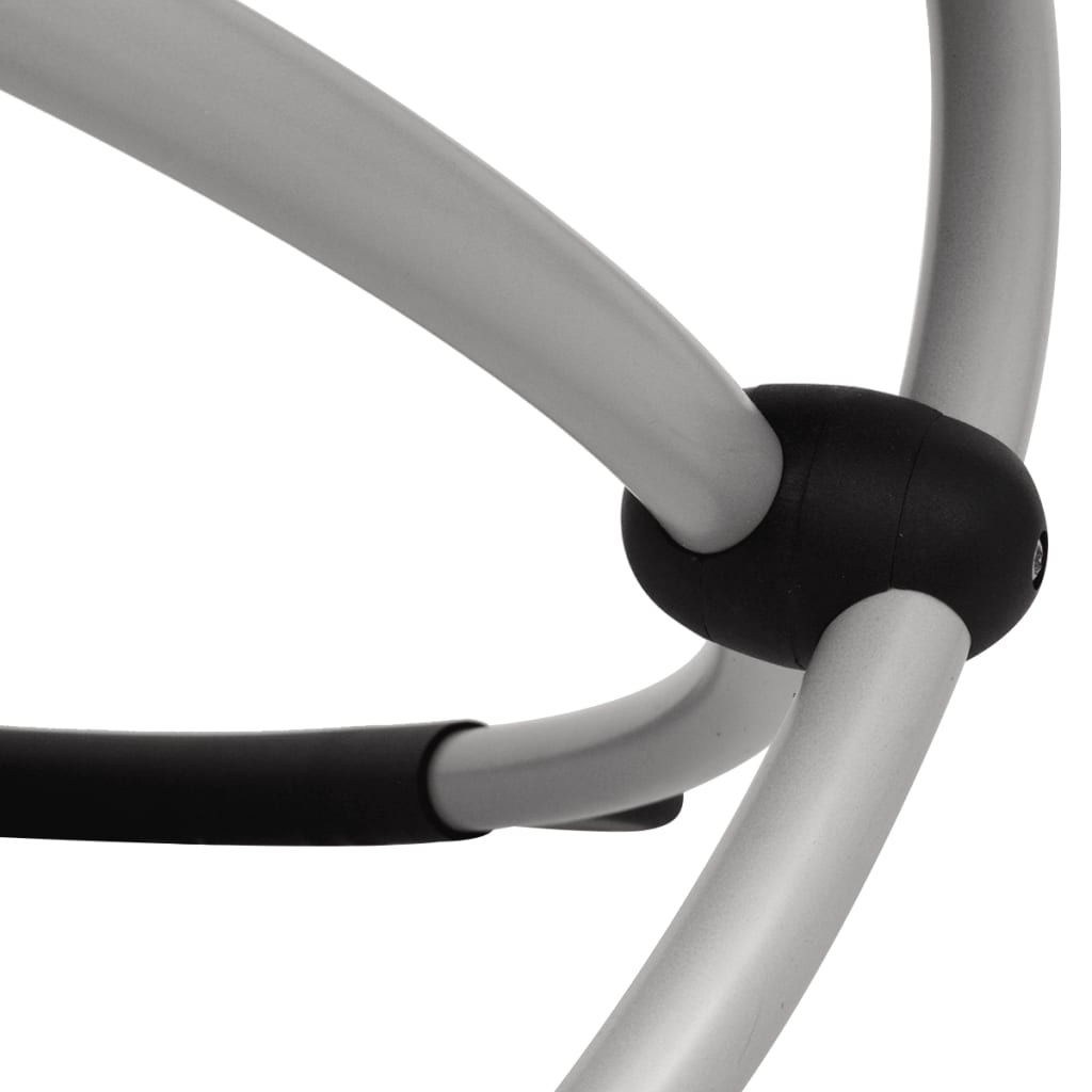 VidaXL Tuinligbed geometrisch staal crème