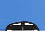 VidaXL Ligbed 2-persoons inklapbaar staal blauw