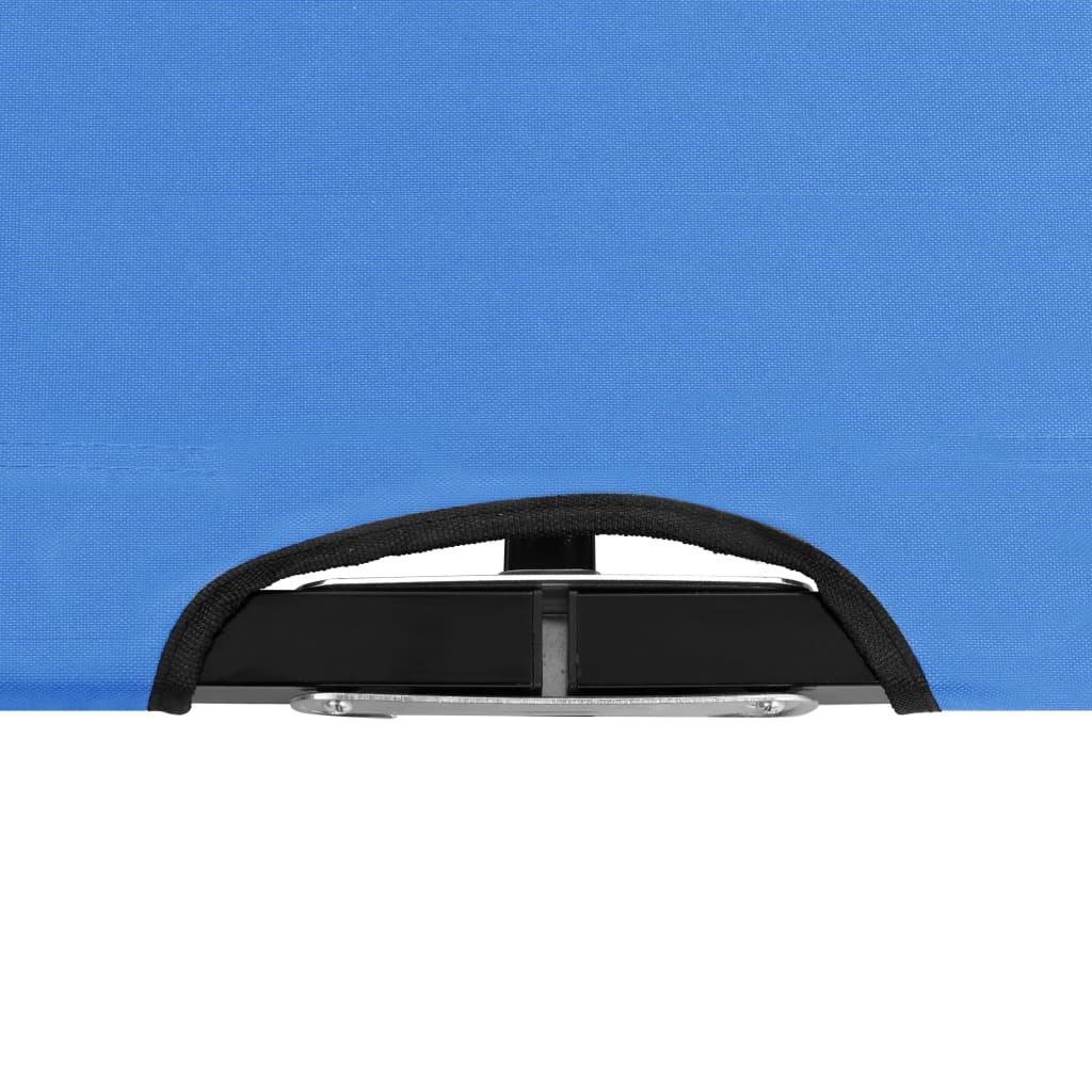 VidaXL Ligbed 2-persoons inklapbaar staal blauw