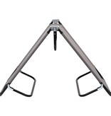 VidaXL Ligbed inklapbaar staal grijs