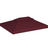 VidaXL Prieeldak 2-laags 310 g/m² 4x3 m bordeaux