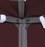 VidaXL Prieeldak 2-laags 310 g/m² 4x3 m bordeaux