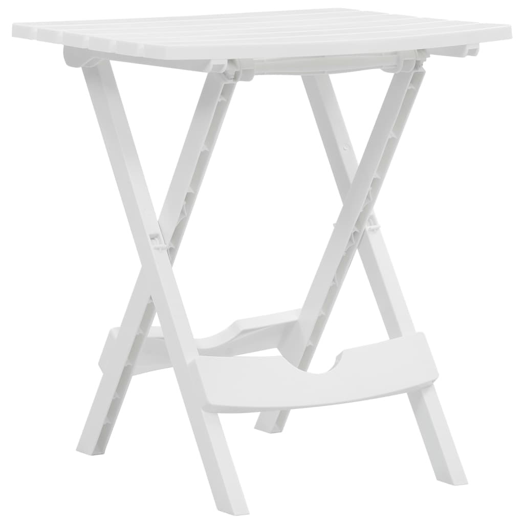VidaXL Tuintafel inklapbaar 44,5x38,5x50 cm wit