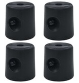 VidaXL Prieelgewichten 4 st PE zwart