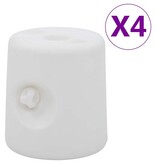 VidaXL Prieelgewichten 4 st PE wit