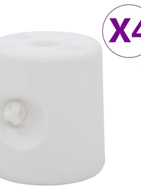 VidaXL Prieelgewichten 4 st PE wit