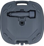 VidaXL Parasolvoet draagbaar gevuld met zand/water grijs