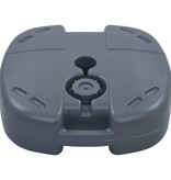 VidaXL Parasolvoet draagbaar gevuld met zand/water grijs