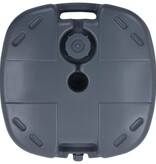 VidaXL Parasolvoet draagbaar gevuld met zand/water grijs