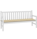 VidaXL Tuinbankkussen 180x50x3 cm oxford stof beige