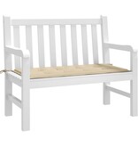 VidaXL Tuinbankkussen 120x50x4 cm oxford stof beige