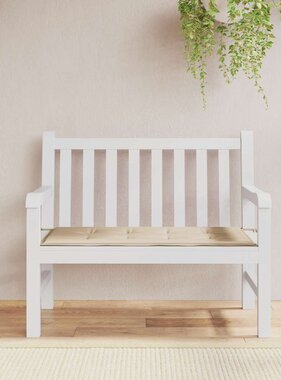 VidaXL Tuinbankkussen 100x50x4 cm oxford stof beige