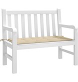 VidaXL Tuinbankkussen 100x50x4 cm oxford stof beige