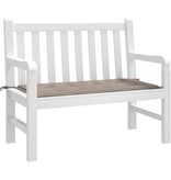 VidaXL Tuinbankkussen 120x50x4 cm oxford stof taupe