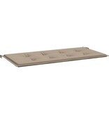 VidaXL Tuinbankkussen 100x50x4 cm oxford stof taupe
