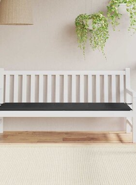 VidaXL Tuinbankkussen 180x50x4 cm oxford stof zwart