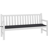 VidaXL Tuinbankkussen 180x50x4 cm oxford stof zwart