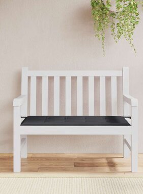 VidaXL Tuinbankkussen 100x50x4 cm oxford stof zwart