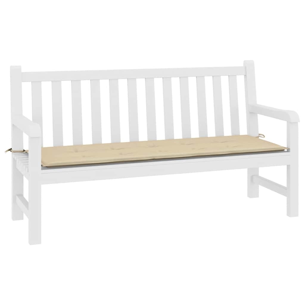 VidaXL Tuinbankkussen 200x50x4 cm oxford stof beige