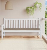 VidaXL Tuinbankkussen 200x50x4 cm oxford stof taupe