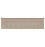 VidaXL Tuinbankkussen 200x50x4 cm oxford stof taupe