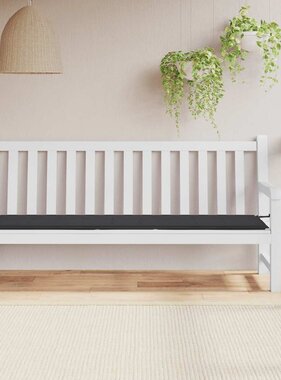 VidaXL Tuinbankkussen 200x50x4 cm oxford stof zwart