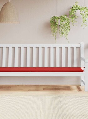 VidaXL Tuinbankkussen 200x50x4 cm oxford stof rood