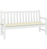 VidaXL Tuinbankkussen 200x50x4 cm oxford stof crèmekleurig