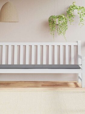 VidaXL Tuinbankkussen 200x50x4 cm oxford stof grijs