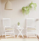 VidaXL Tuinstoelkussens 2 st 50x50x4 cm oxford stof beige