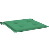 VidaXL Tuinstoelkussens 2 st 50x50x3 cm oxford stof groen