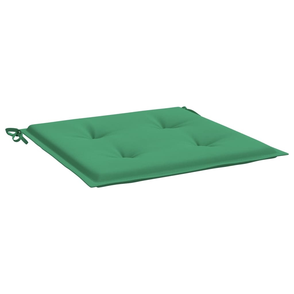 VidaXL Tuinstoelkussens 2 st 50x50x3 cm oxford stof groen