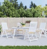 VidaXL Tuinstoelkussens 4 st 40x40x4 cm oxford stof beige