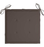 VidaXL Tuinstoelkussens 4 st 40x40x4 cm oxford stof taupe