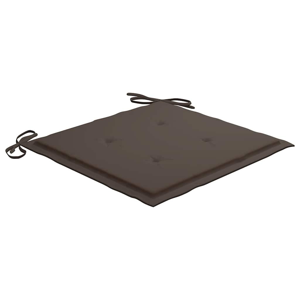 VidaXL Tuinstoelkussens 4 st 40x40x4 cm oxford stof taupe