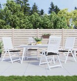 VidaXL Tuinstoelkussens 4 st 40x40x4 cm oxford stof zwart