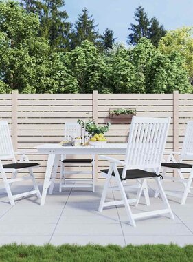 VidaXL Tuinstoelkussens 4 st 40x40x4 cm oxford stof zwart