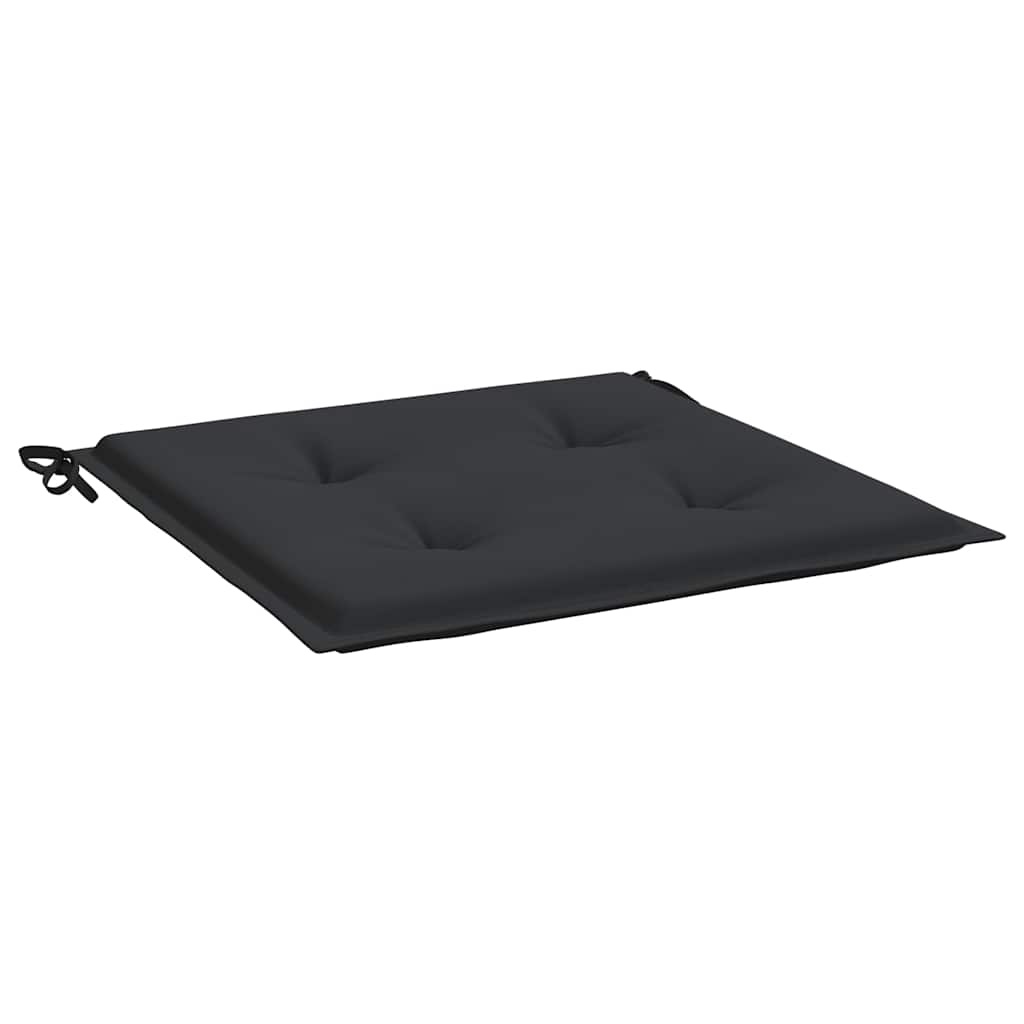 VidaXL Tuinstoelkussens 4 st 40x40x4 cm oxford stof zwart