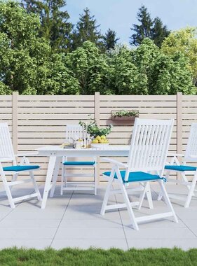 VidaXL Tuinstoelkussens 4 st 40x40x3 cm oxford stof blauw