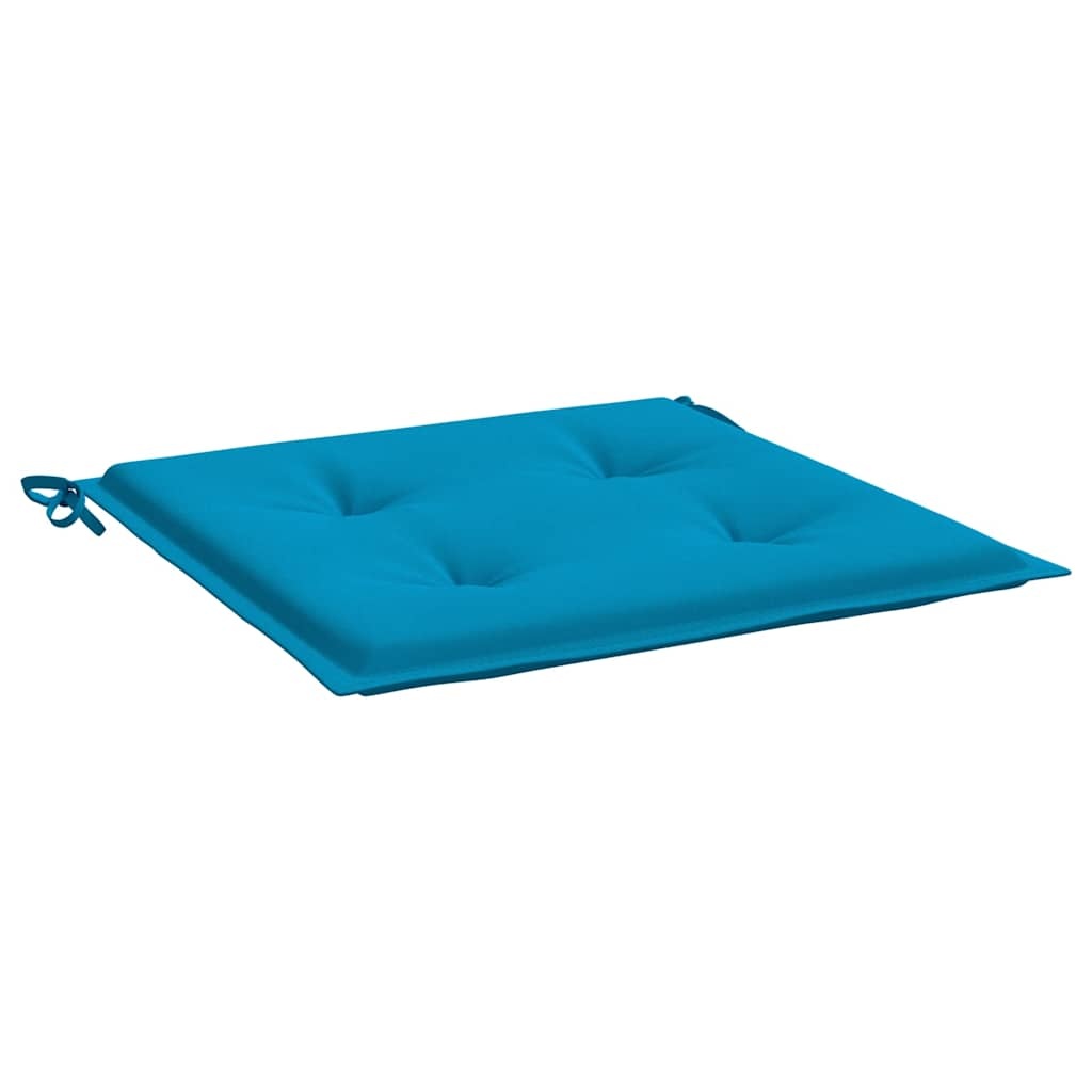 VidaXL Tuinstoelkussens 4 st 40x40x3 cm oxford stof blauw