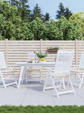 VidaXL Tuinstoelkussens 4 st 40x40x4 cm oxford stof crèmekleurig