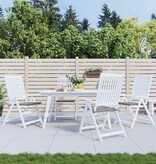 VidaXL Tuinstoelkussens 4 st 40x40x4 cm oxford stof grijs