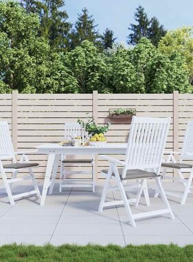 VidaXL Tuinstoelkussens 4 st 40x40x4 cm oxford stof grijs