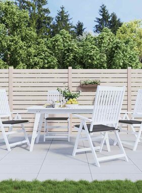 VidaXL Tuinstoelkussens 4 st 40x40x4 cm oxford stof antracietkleurig