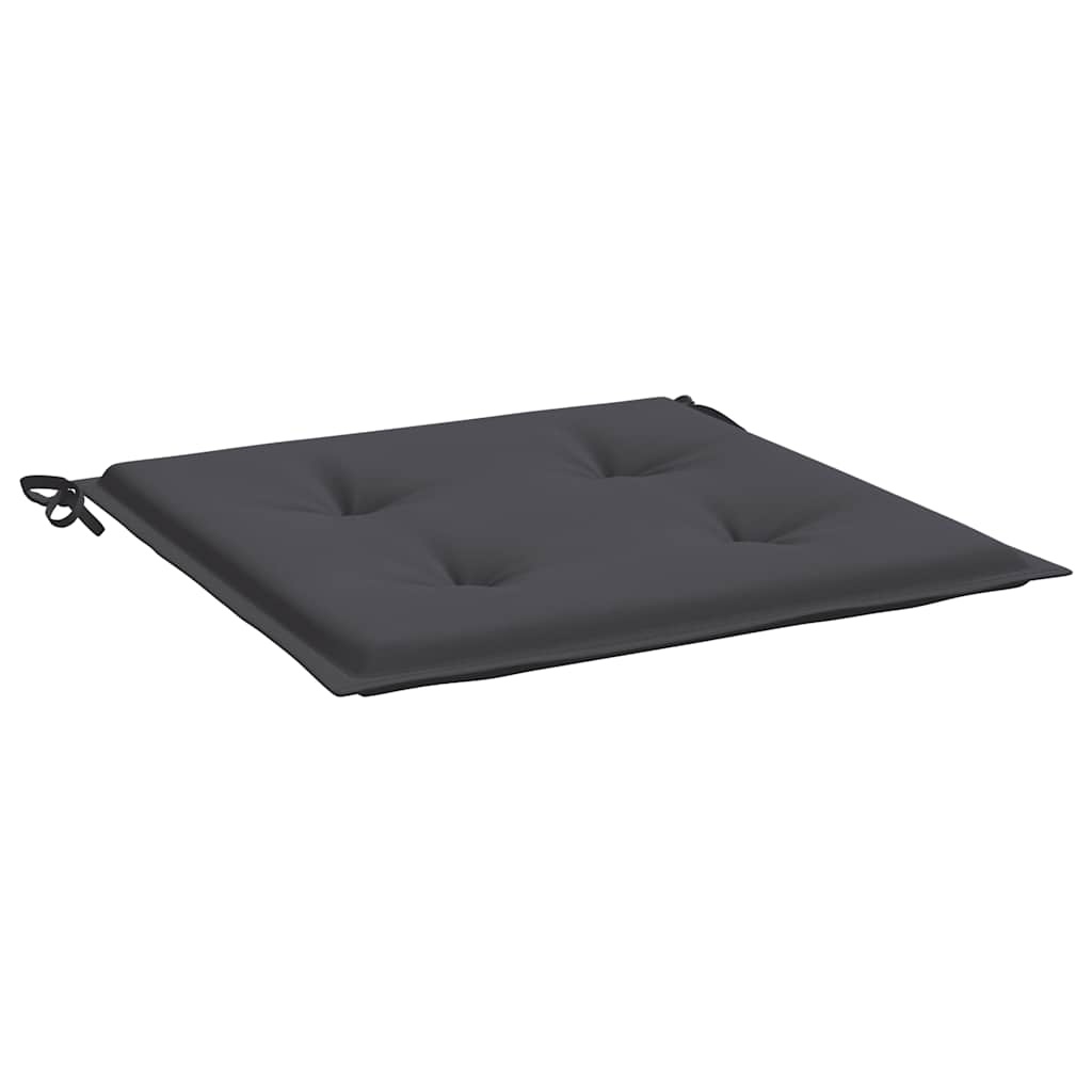 VidaXL Tuinstoelkussens 4 st 40x40x4 cm oxford stof antracietkleurig