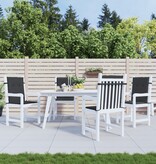 VidaXL Tuinstoelkussens lage rug 4 st 100x50x3 cm oxford stof zwart